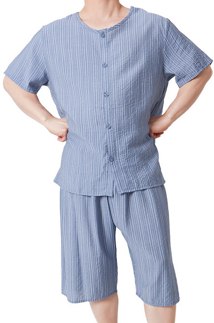 폭스 풍경인견 반팔 7부 오픈 잠옷세트 E6 남성용