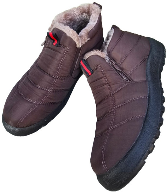 우아슈 따뜻한 여성 패딩 슬립온 기모 안감 방한 신발 1822