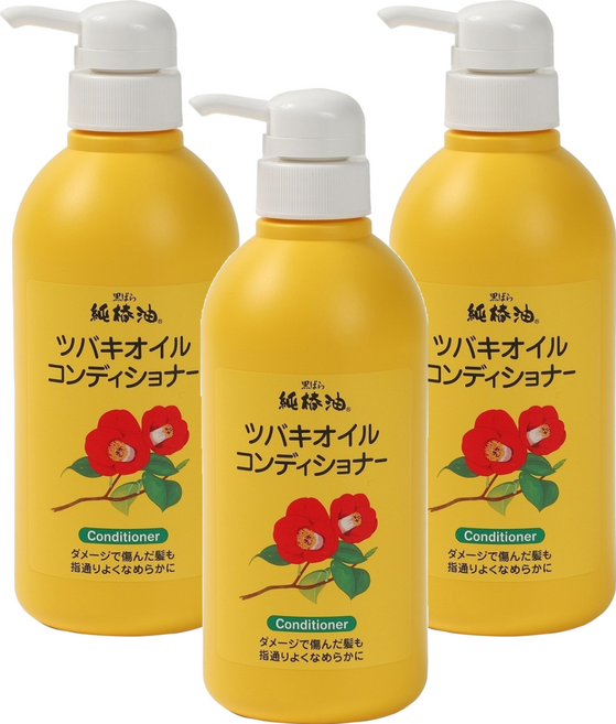 쿠로바라동백오일 순 동백 오일 컨디셔너, 500ml, 3개