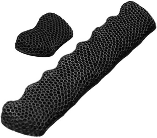 제로썬 마우스손목받침대 키보드손목받침대 젤리 에어셀 팜레스트 쿠션 게이밍, 1개, 블랙 마우스 키보드 받침대 SET