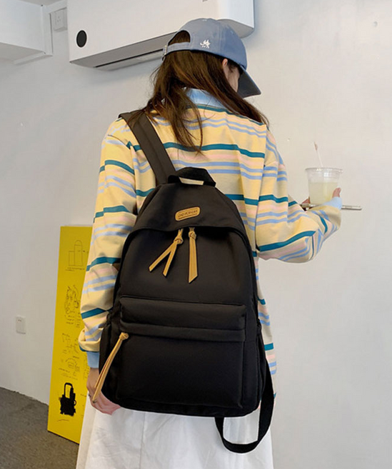 어도러블 데일리 백팩 초중고 가벼운 심플 책가방 학생 스타일 캐주얼 가방
