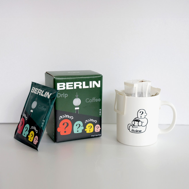 [쎈느] 드립백 7개입 Berlin 베를린 커피 원두 다크초콜릿 카카오닙스 카라멜 마카다미아 흑설탕, 12g, 1개
