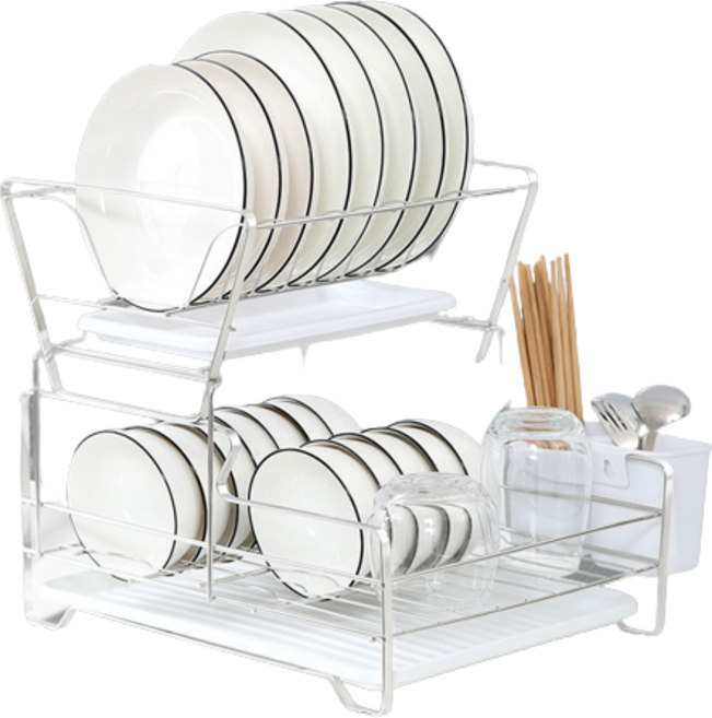 LELIFE 키친 스텐 식기건조대 2단