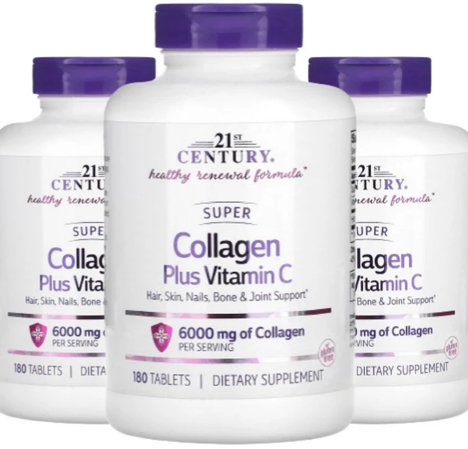 21세기센트리 슈퍼 콜라겐 6000mg 플러스 비타민C 60mg 180정 2+1, 3개 - 쿠팡