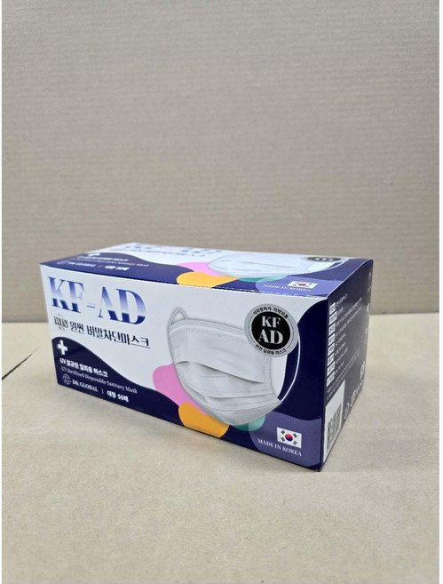 윈썬 KF-AD 50매 일회용 비말차단 국산 화이트 덴탈 마스크, White, 1개, 50개입
