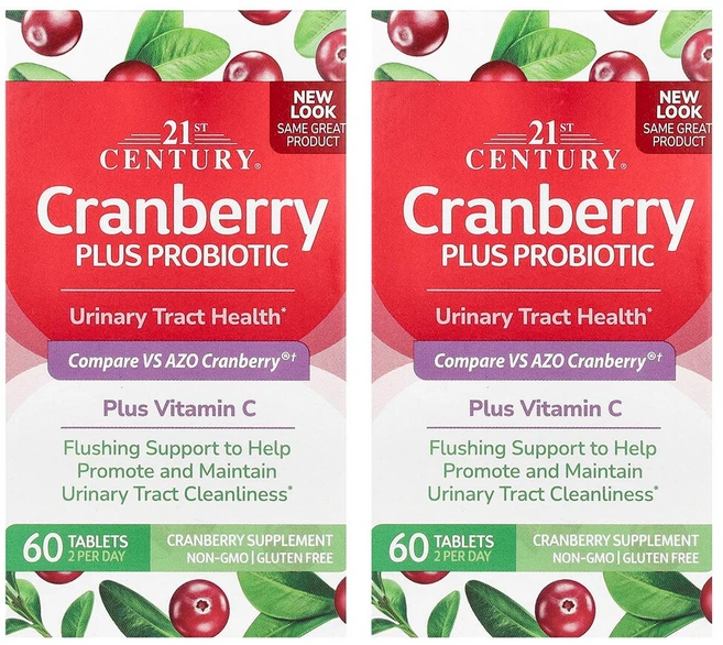 21세기 센트리 2개X 크랜베리 플러스 프로바이오틱 60정, 2개, one size - 쿠팡