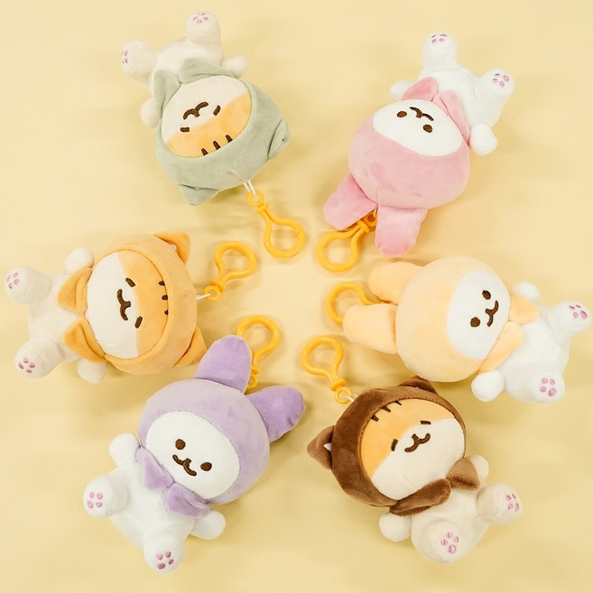 포포팬시 7000 말랑 햄치 키링, 버니퍼플, 1개