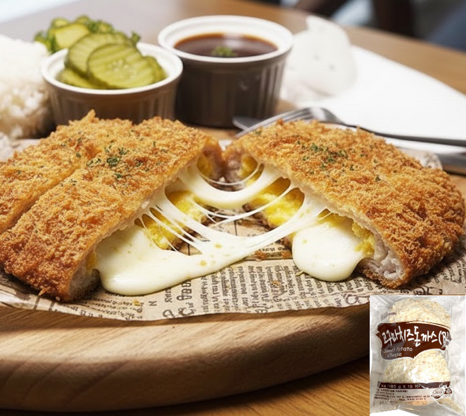 [255] 상신 고구마 치즈 돈까스 1.8kg, 1개