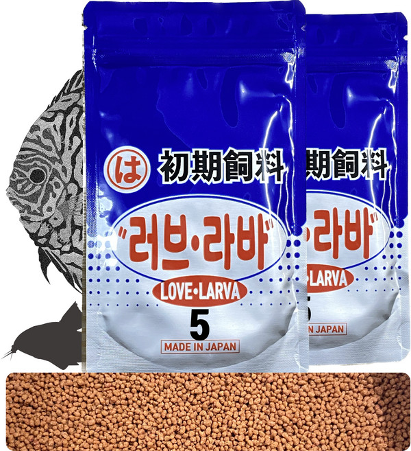 잘먹는 침강성사료 러브라바5호 열대어사료 금붕어사료, 70g, 2개