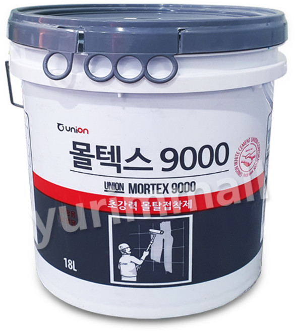 유니온 몰텍스9000 몰탈접착증강제 수성접착제 강도강화제 18L
