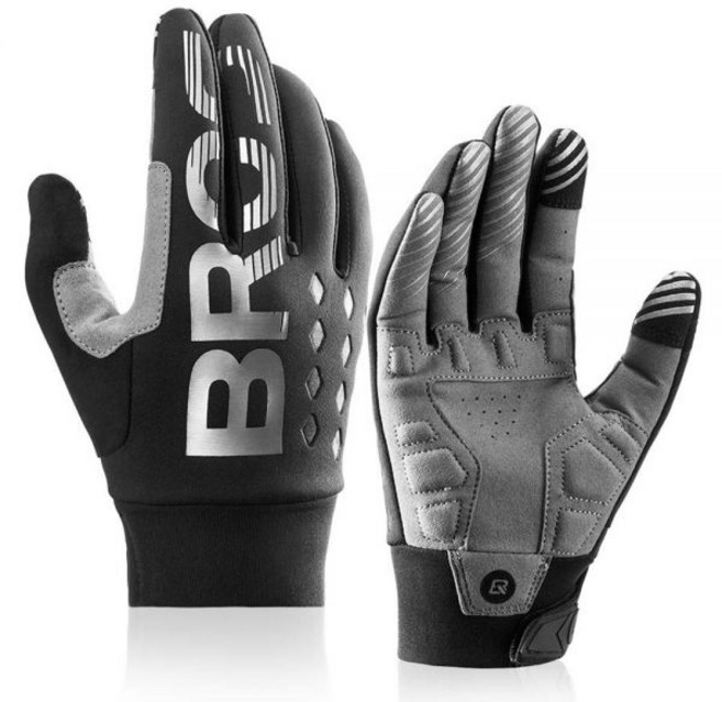 락브로스 스포츠장갑 S209 자전거 플리스장갑 SBR 충격흡수패드 스마트폰터치, 혼합색상, 1개