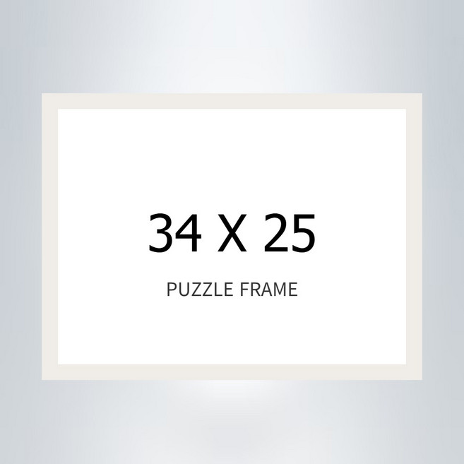꿈꾸는세상 직소퍼즐 34x25cm 300피스 전용액자, 1개, 슬림액자 wood 화이트, 플라스틱