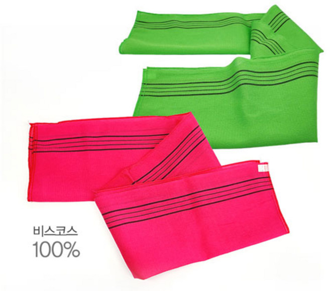 [트윈스몰] 국산 등밀이 때타올 대형 때타올 비스코스 100프로 때수건, 그린, 1개입, 2개