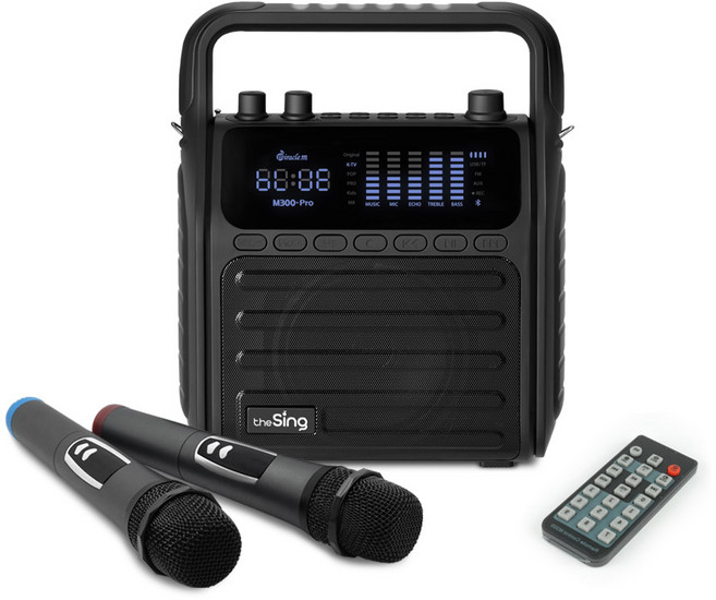 더씽 무선 마이크 2개 + 앰프, M300-Pro, 혼합색상