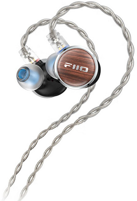 Fiio FP3 인 이어 플랫 유선 이어폰, 월넛 우드