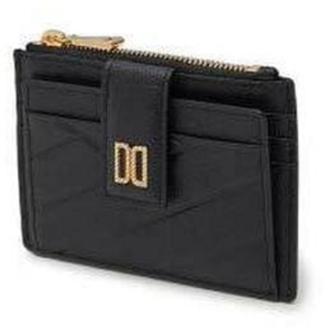 [매장판] 닥스 카드 명함 지갑 블랙 칼라일 패턴 골드 DD DCHO1E418BK