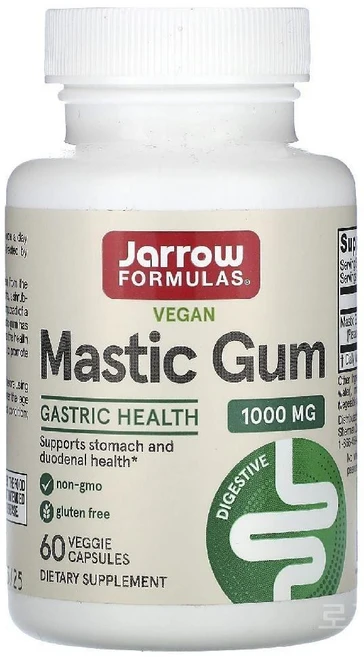 자로우 비건 매스틱검 1000mg 베지캡슐 60정, 1개 - 쿠팡