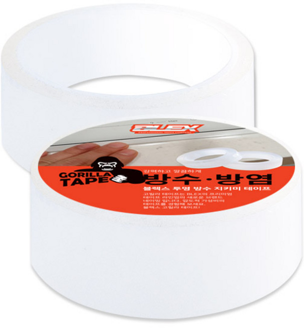 BLEX 투명 단면 방수 방염 테이프 일반형 30mm x 3M, 1개