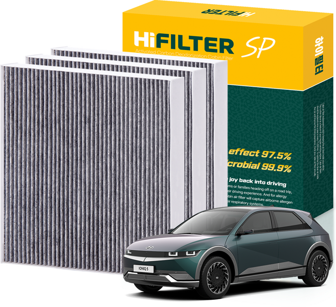 하이필터 현대 자동차 아이오닉 활성탄 에어컨필터, 3개, 아이오닉5 (NE) HI-L012