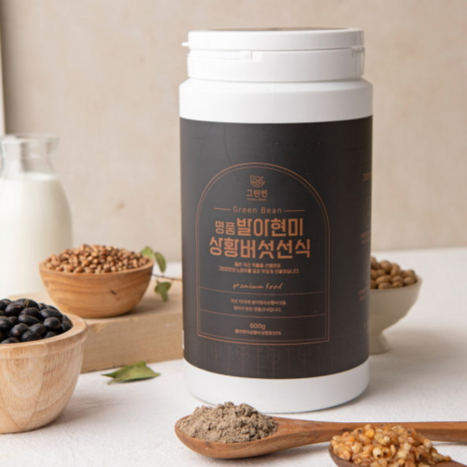 상황버섯쌀로 만든 명품발아현미상황버섯선식600g 스팀으로 찐 국산100%통곡물에 항암효과 인증받은 상황쌀이 무려 20%!!! 그 특별함을 담은 선식계의 명품! HDPE위생용기, 1개, 600g