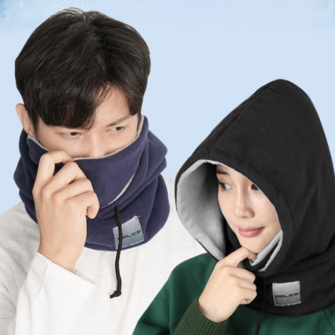 폴리스 기모 후드 넥워머 워머 방한마스크 털모자 방한용품 방한 바라클라바 판촉물 판촉 사은품