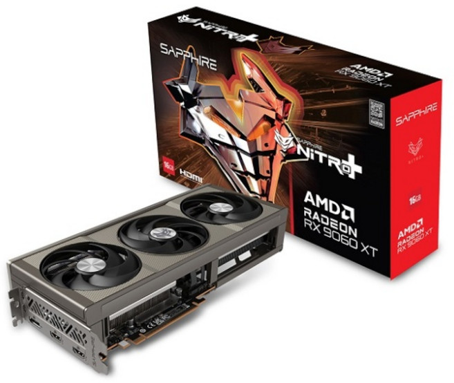 [SAPPHIRE] 라데온 RX 9060 XT NITRO+ OC D6 16GB 이엠텍