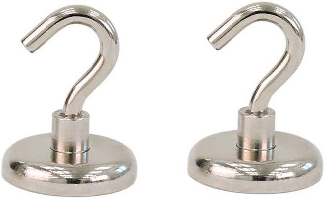 초강력 네오디움 고리형 자석후크 자석고리, 2개, 고정형 36mm