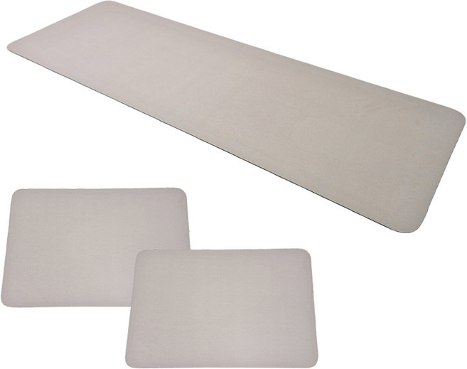 스프링커밍 규조토 발매트 사각 3종 세트 소형 대형 주방 욕실 싱크대 매트, 연베이지