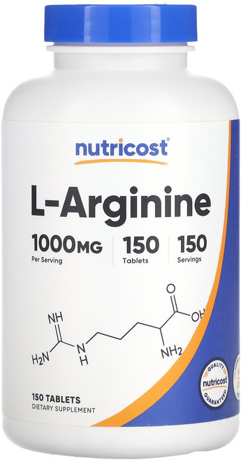 Nutricost l-알지닌 1 000mg 150정 Nutricost (뉴트리코스트), Nutricost, l-알지닌, 1,000mg, 150, 1개