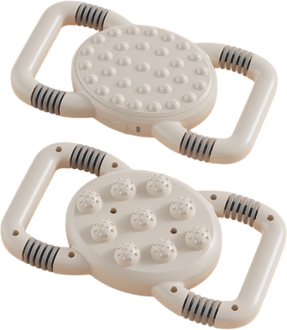 六頭筋膜槍腰背深層高頻震動肌肉放鬆按摩器, 白色, g006