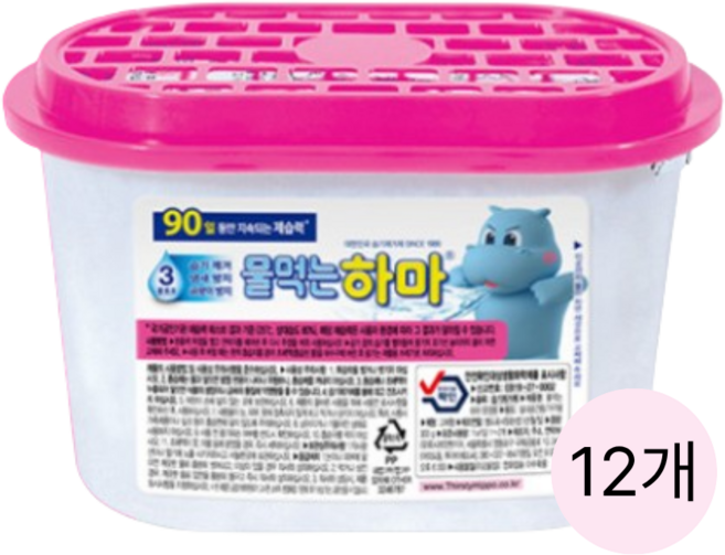 물먹는하마 옷장용 제습제 300g 12개