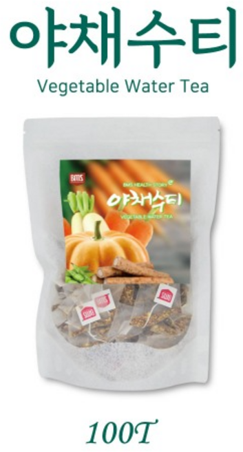 BMS 국내산야채수차100티(호박 작두콩 무 우엉 당근)