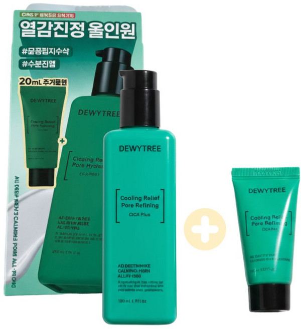 [모공피지순삭/수분진정] 듀이트리 AC 딥 맨즈 카밍 포어 올인원(+20ml 증정), 1개, 200ml