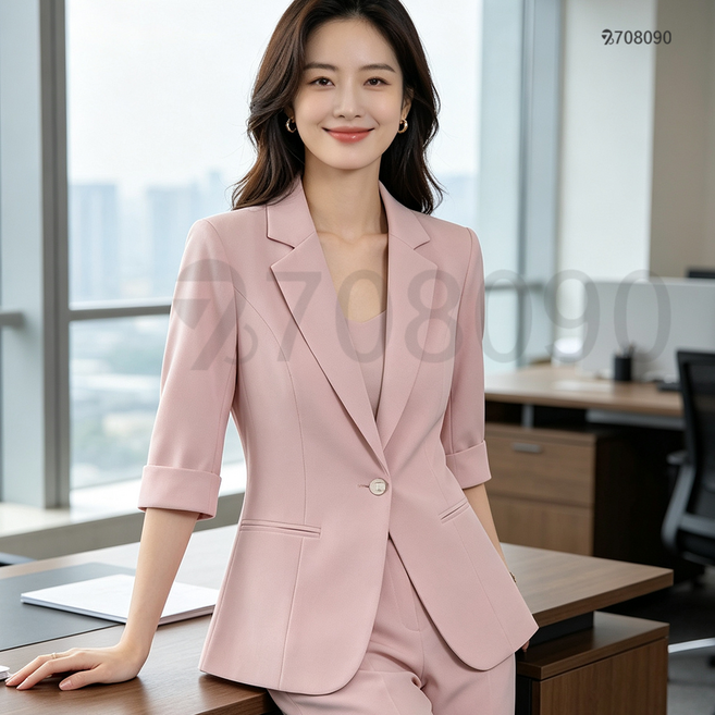 708090 여름 정장 코트 캐주얼 얇은 정장 상의