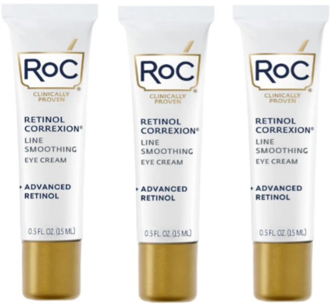 RoC Retinol Correxion Under Eye Cream 레티놀 코렉션 언더 아이 크림, 3개, 15ml - 쿠팡