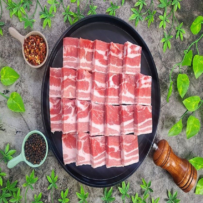 칠레산 돼지고기 삼겹살 대패삼결살 제육용 두께 5mm 1kg, 1개