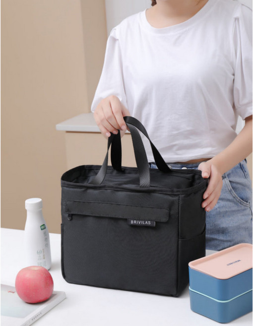 골프 보냉백 보온 보냉 간식 이유식 도시락 가방, 블랙