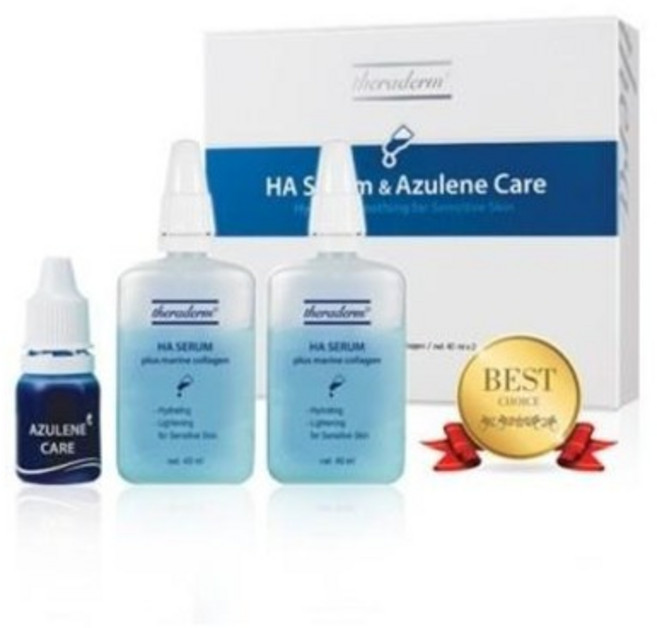 [쎄라덤] HA세럼&아줄렌 케어 키트, 1개