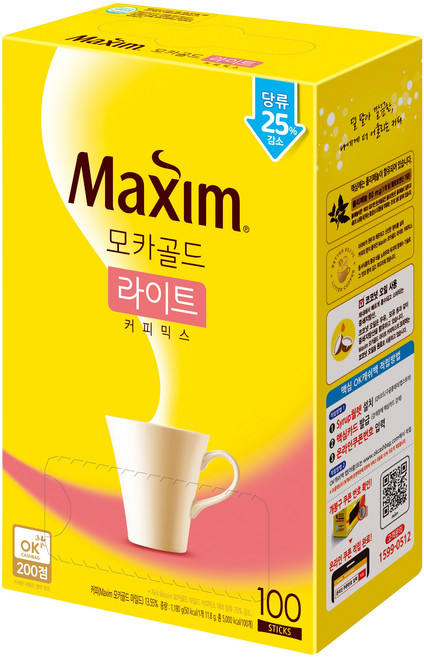 맥심 모카골드 라이트 커피믹스, 11.8g, 100개입, 1개