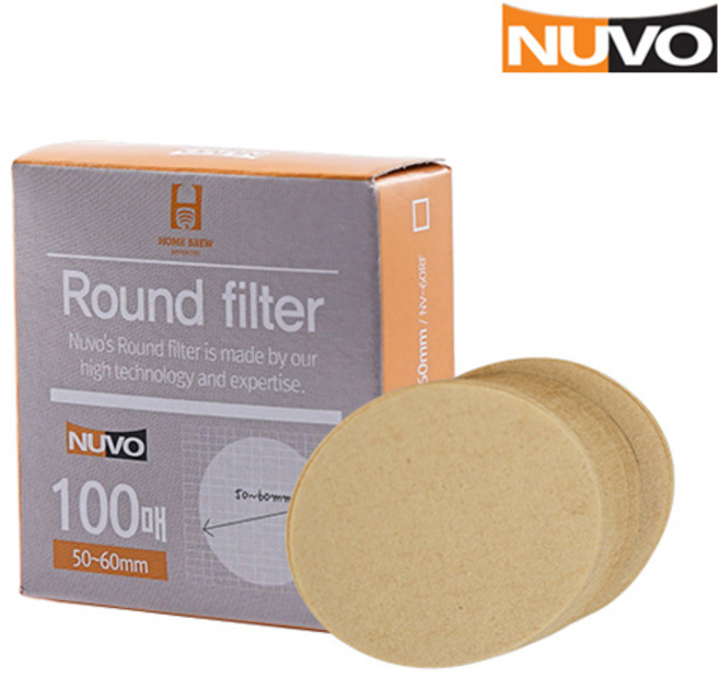 누보 라운드필터 100매 (황색) 100mm, 100개, 1개