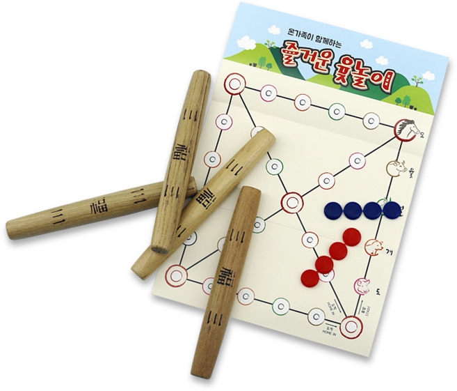 세종 민속 윷 놀이세트 윷+판+말 국내생산, 1개
