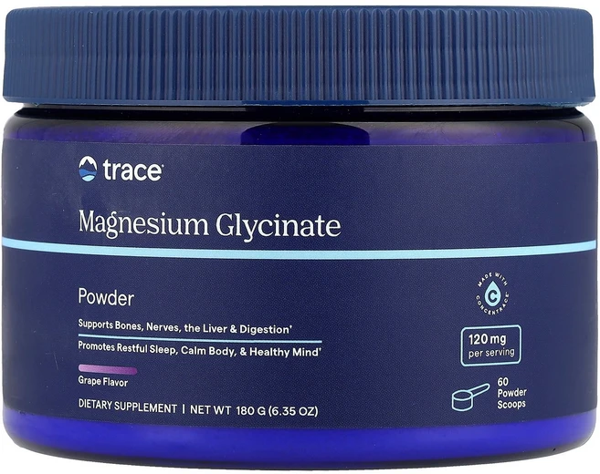트레이스 글리신마그네슘 분말 포도 180g, Trace, 글리신마그네슘 분말, 포도, 180g(6., 1개 - 쿠팡