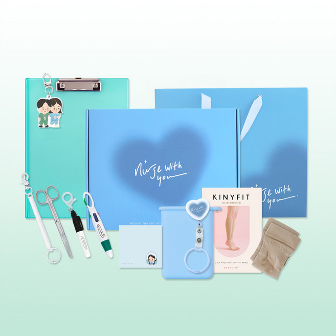 [STEP 3] KINYFIT SET 너스키니 간호사 신규 신입 나선식 실습 준비물 용품 선물 세트, XL