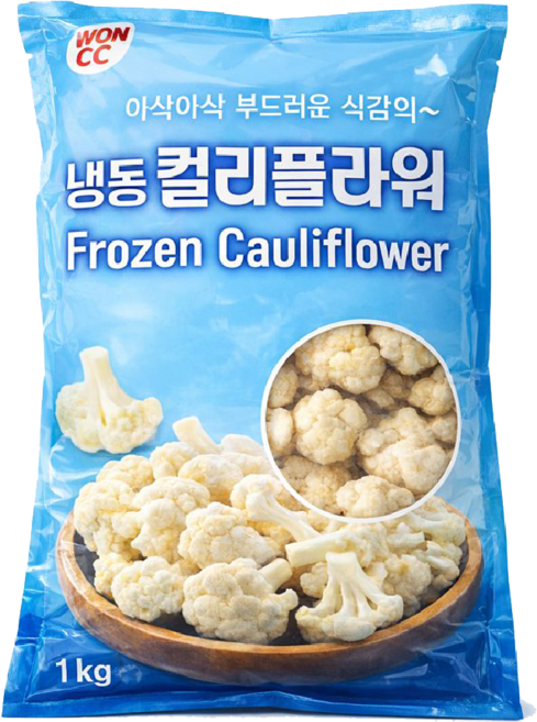 냉동손질야채 컬리플라워 개별 포장, 1kg, 10개