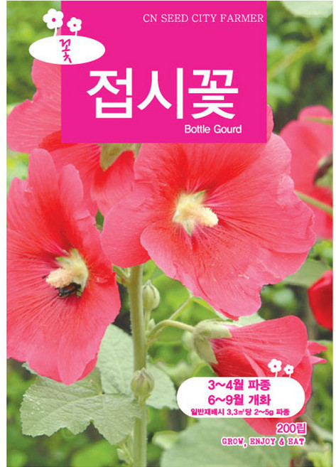 영농사 중포장 접시꽃씨앗 200립 접시꽃씨, 1개