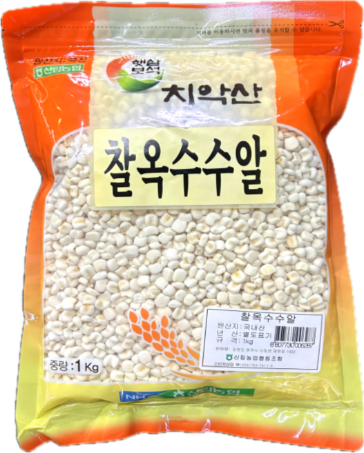 농협 치악산 국산 찰옥수수알, 1개, 1kg