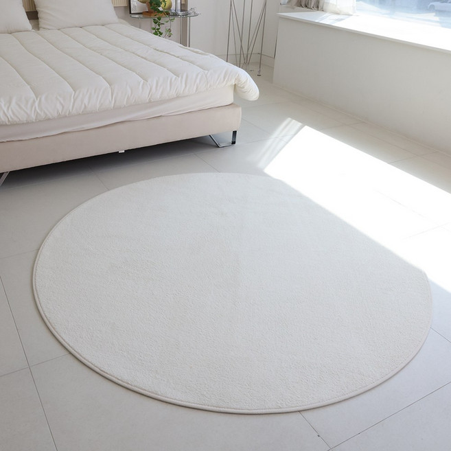 물세탁 먼지없는 원형 러그