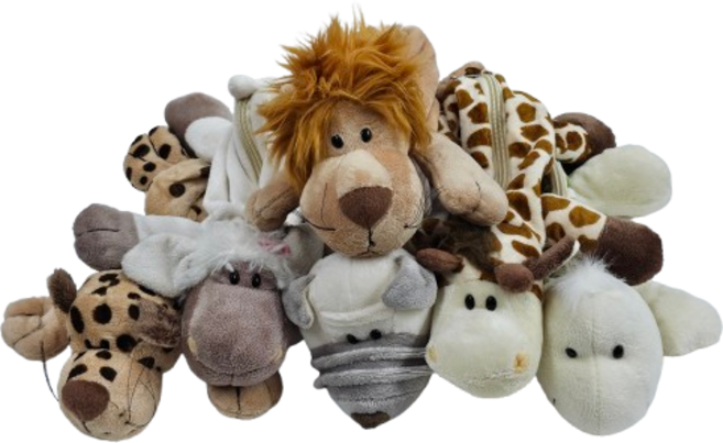 동물 캐릭터 봉제 인형 필통 강아지 기린 양 거북이 사자 표범