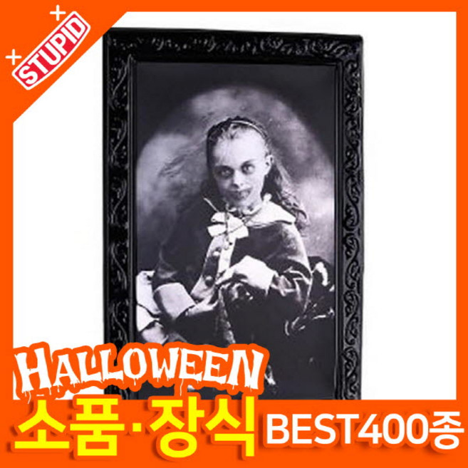 스투피드 할로윈 소품 장식용품, C31.호러액자 대형 (여동생)