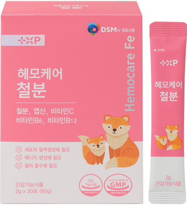 약사애 성장기 어린이부터 성인까지 함께하는 철분 영양, 30포, 1박스